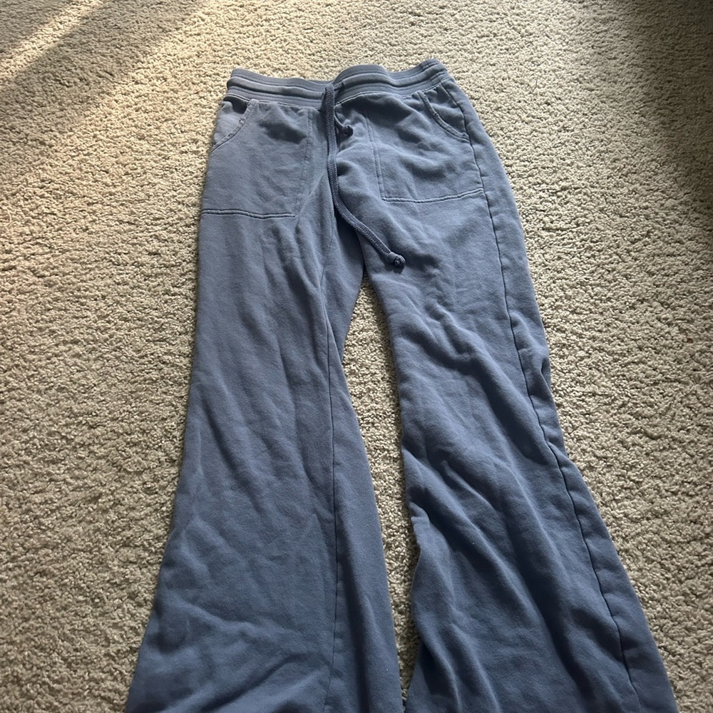 Aerie Slate Blue Flare Lounge Pants